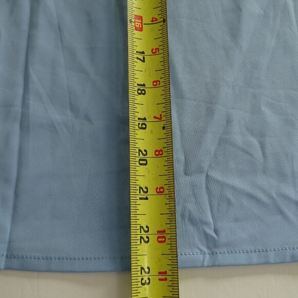 Shein Blue Sleeveless VNeck Tank Top Women Size L 8 10  Contemporary Office Chic - Picture 8 of 8